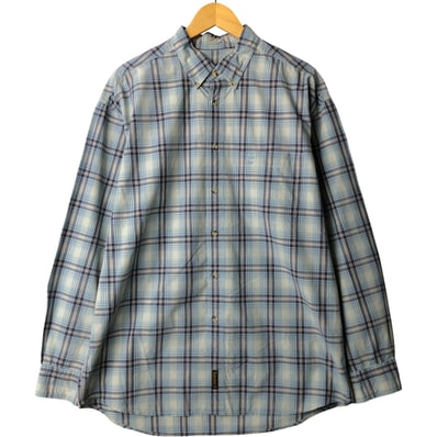 古着 90~00年代 ティンバーランド Timberland 長袖 ボタンダウンチェックシャツ メンズL相当 ヴィンテージ/eaa592542