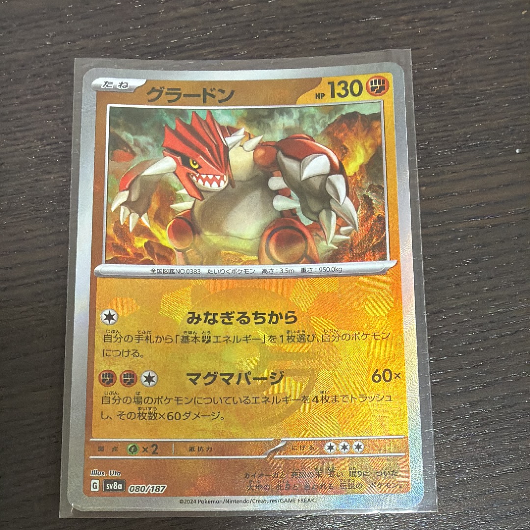 PSA10】グラードン :マスターボールミラー [SV8a 080/187](ハイクラス