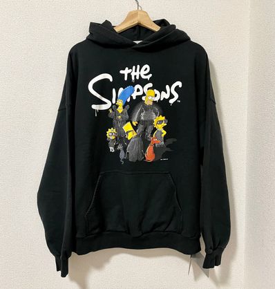 BALENCIAGA The Simpsons TM & 20TH Television Wide Fit Hoodie "Black"