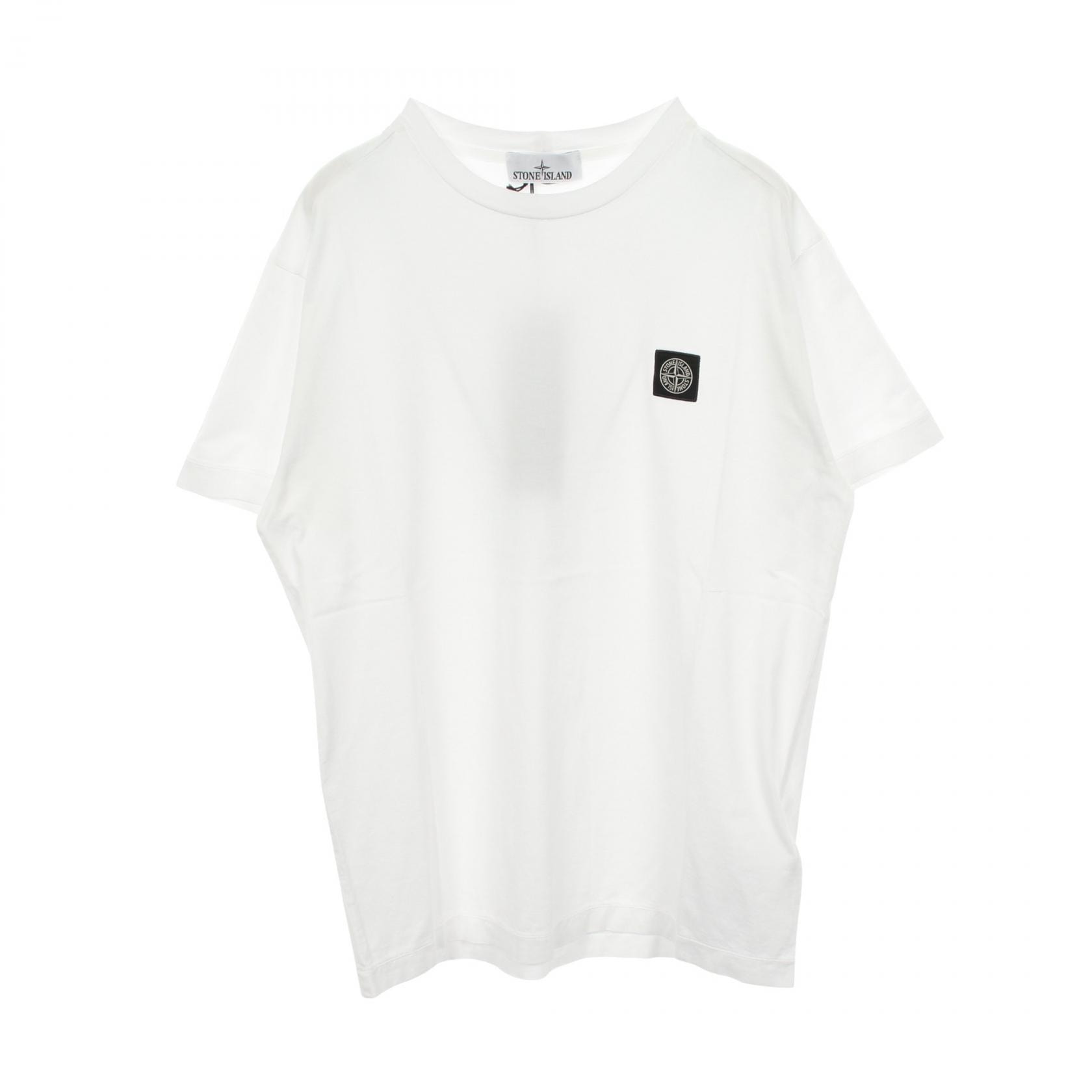 ストーンアイランド STONE ISLAND 半袖Tシャツ 衣料品 トップス コットン メンズ ホワイト系 L1S152100027S0013V0 【新品】
