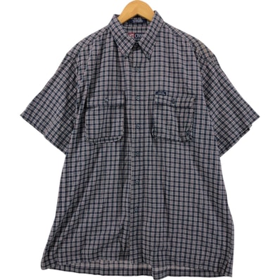 古着 90年代 ラルフローレン Ralph Lauren CHAPS チャップス 半袖 ボタンダウン チェックシャツ メンズL相当 ヴィンテージ/eaa537271