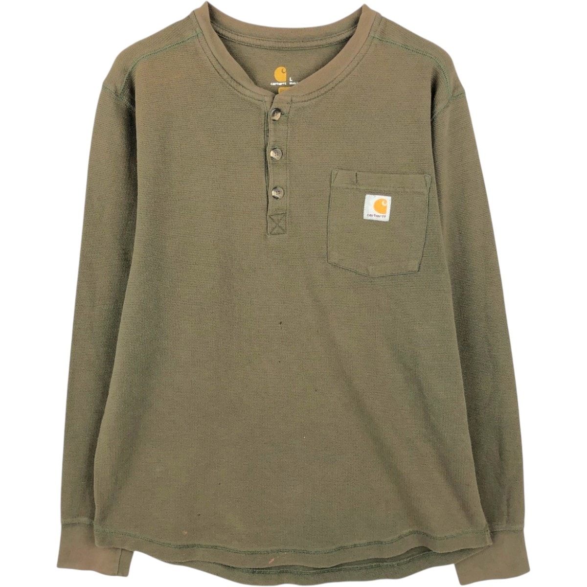 古着 カーハート Carhartt RELAXED FIT ヘンリーネック サーマルロングTシャツ メンズL相当/eaa654931