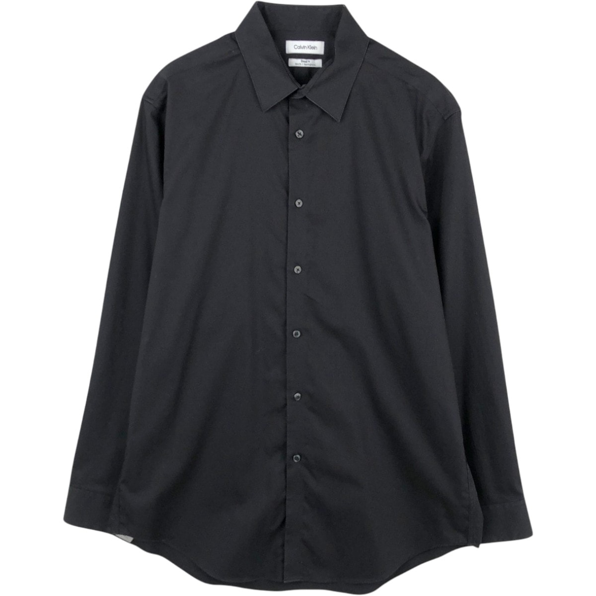 古着 カルバンクライン Calvin klein Steel Slim Fit Herringbone ヘリンボーン 長袖 コットンシャツ メンズL相当/eaa679924