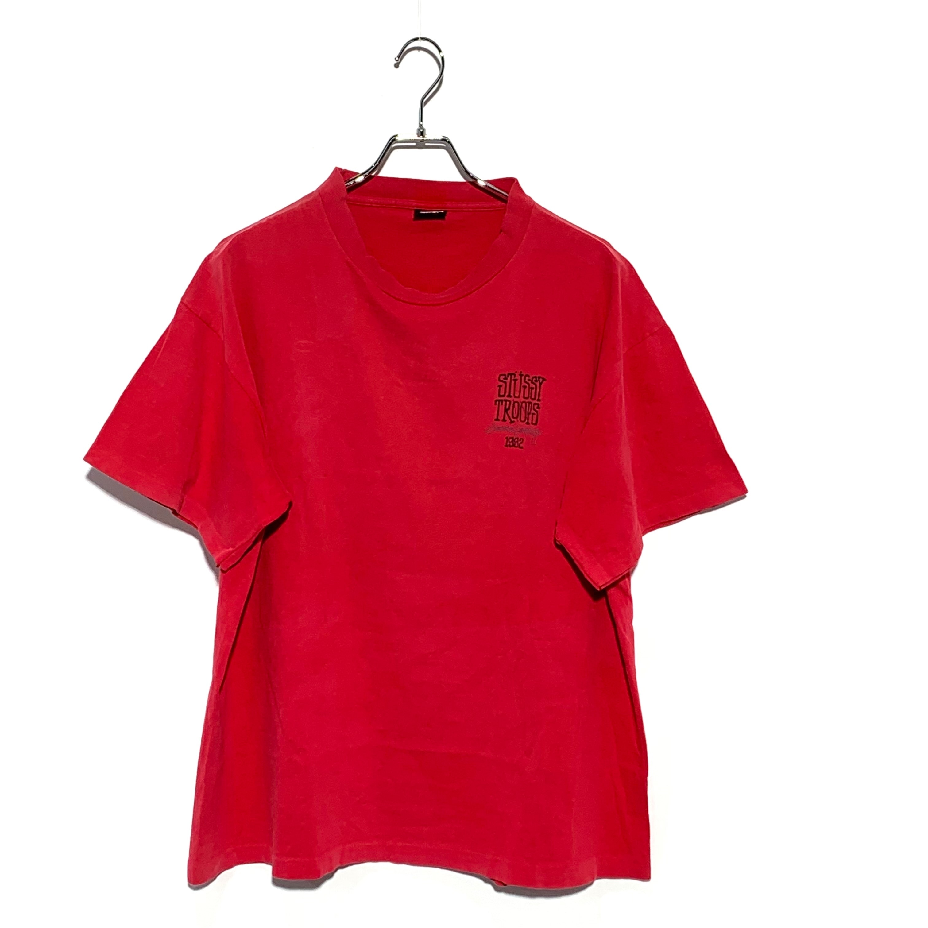 STUSSY 90S TROOPS SUMMER CAMPAIGN 1992 TEE RED