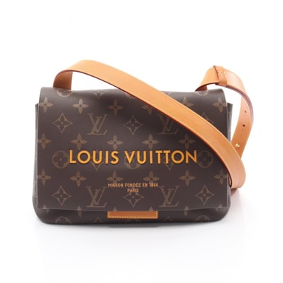 ルイ・ヴィトン LOUIS VUITTON テイクアウトメッセンジャー モノグラム ショルダーバッグ バッグ PVCコーティングキャンバス レザー モノグラム レディース ブラウン系 M28113 【中古】