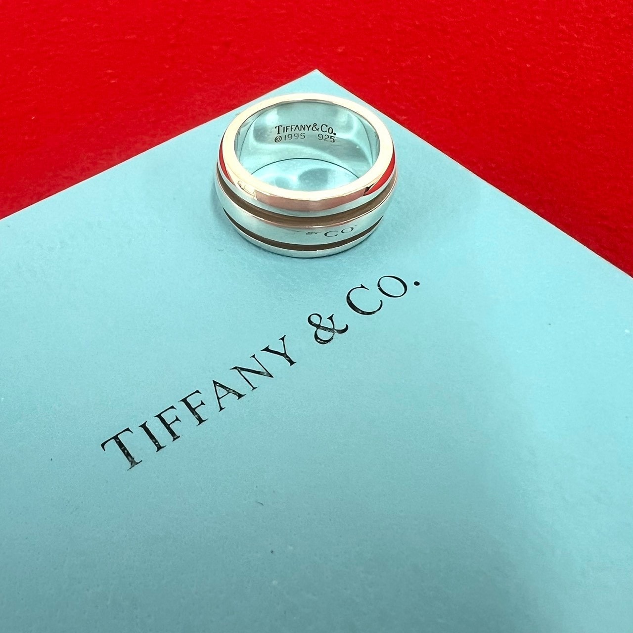 TIFFANY&Co. ティファニー グルーブド ダブル ライン リング シルバー925 リング・指輪 9号 シルバー
31172