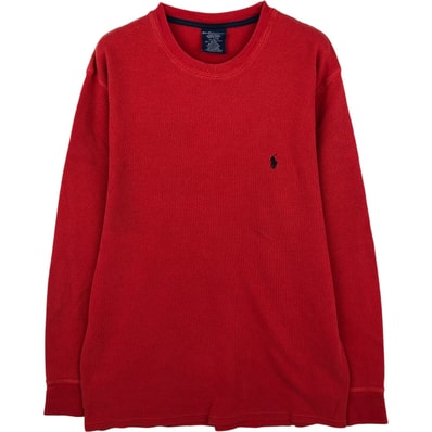 古着 ラルフローレン Ralph Lauren POLO RALPH LAUREN SLEEPWEAR サーマルロンT ワッフル メンズXL相当/eaa616070