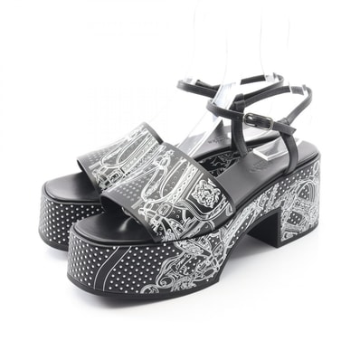 エルメス HERMES ケルヴェラ 35 サンダル 靴 レザー レディース ブラック系 H251220Z02350 【中古】