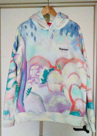 Supreme Landscape Hooded Sweatshirt "White"