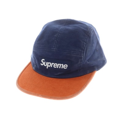 【中古】シュプリーム Supreme 2025年秋冬 2-Tone Moleskin Camp Cap キャンプキャップ ネイビーxブラウン【サイズONE SIZE(58cm)】【メンズ】