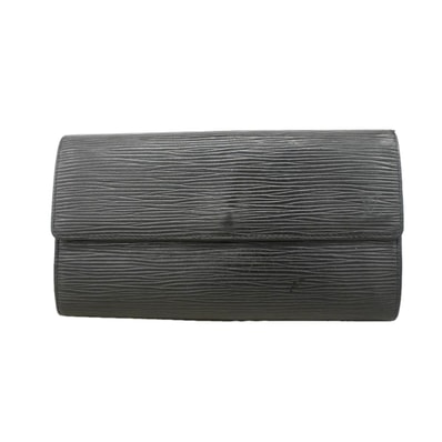 【6eb1247】ルイヴィトン 長財布 エピ ポシェットポルトモネクレディ M63572 ノワール【中古】レディース