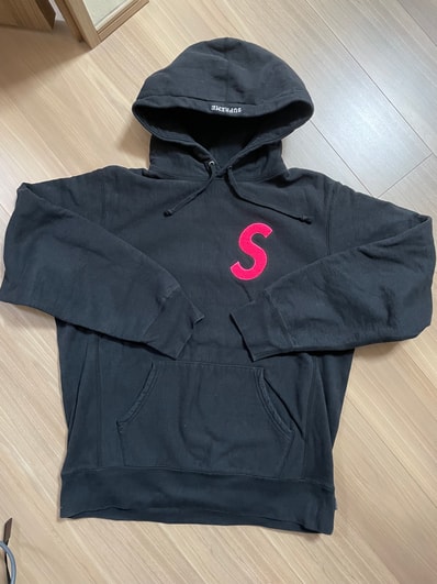 Supreme S Logo Hooded Sweatshirt "Black" (19FW)