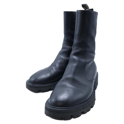 セリーヌ トリオンフ レザー サイドジップ ブーツ 37