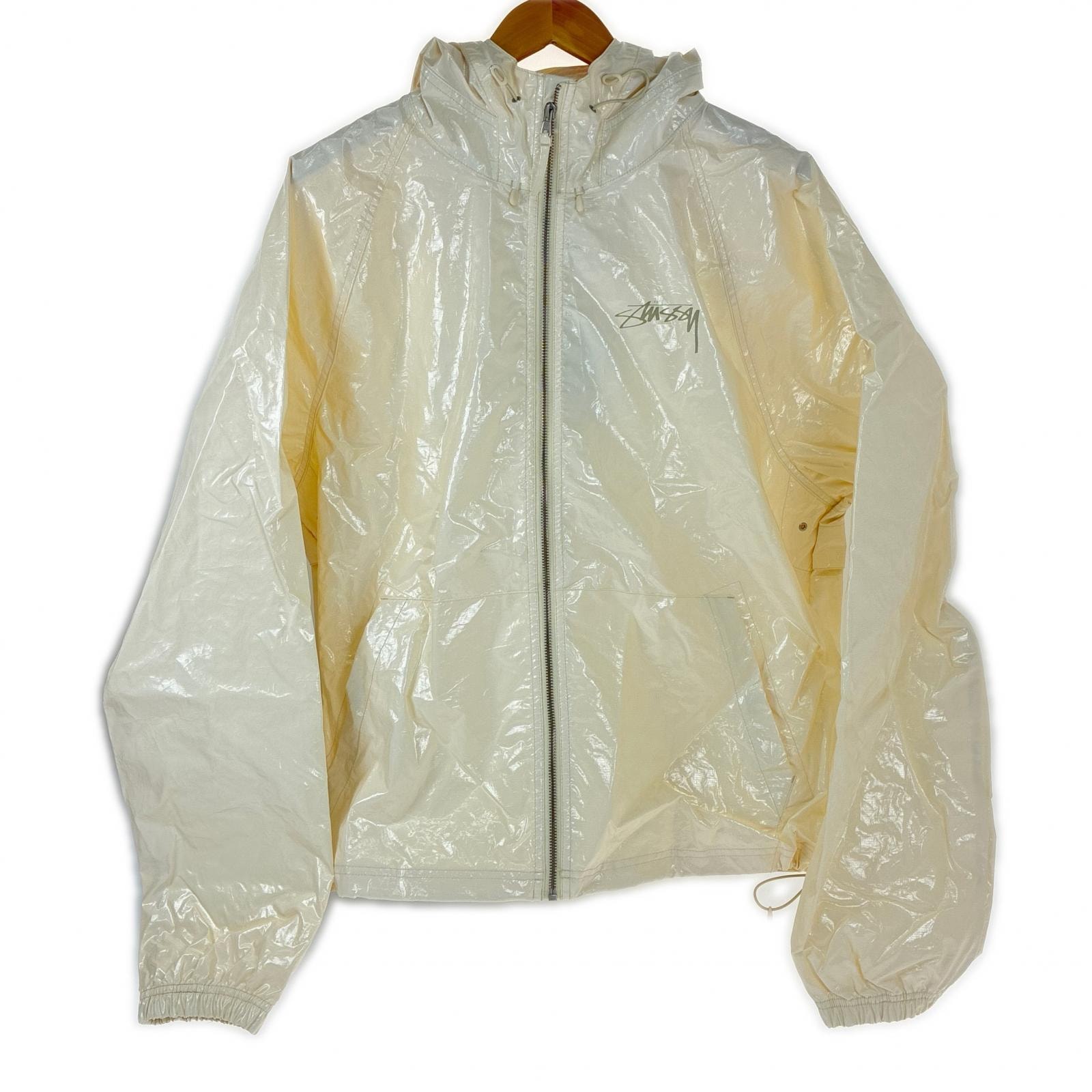 stussy ステューシー Beach Shell Coated Ripstop ジャケット Lサイズ 24S125765 アイボリー