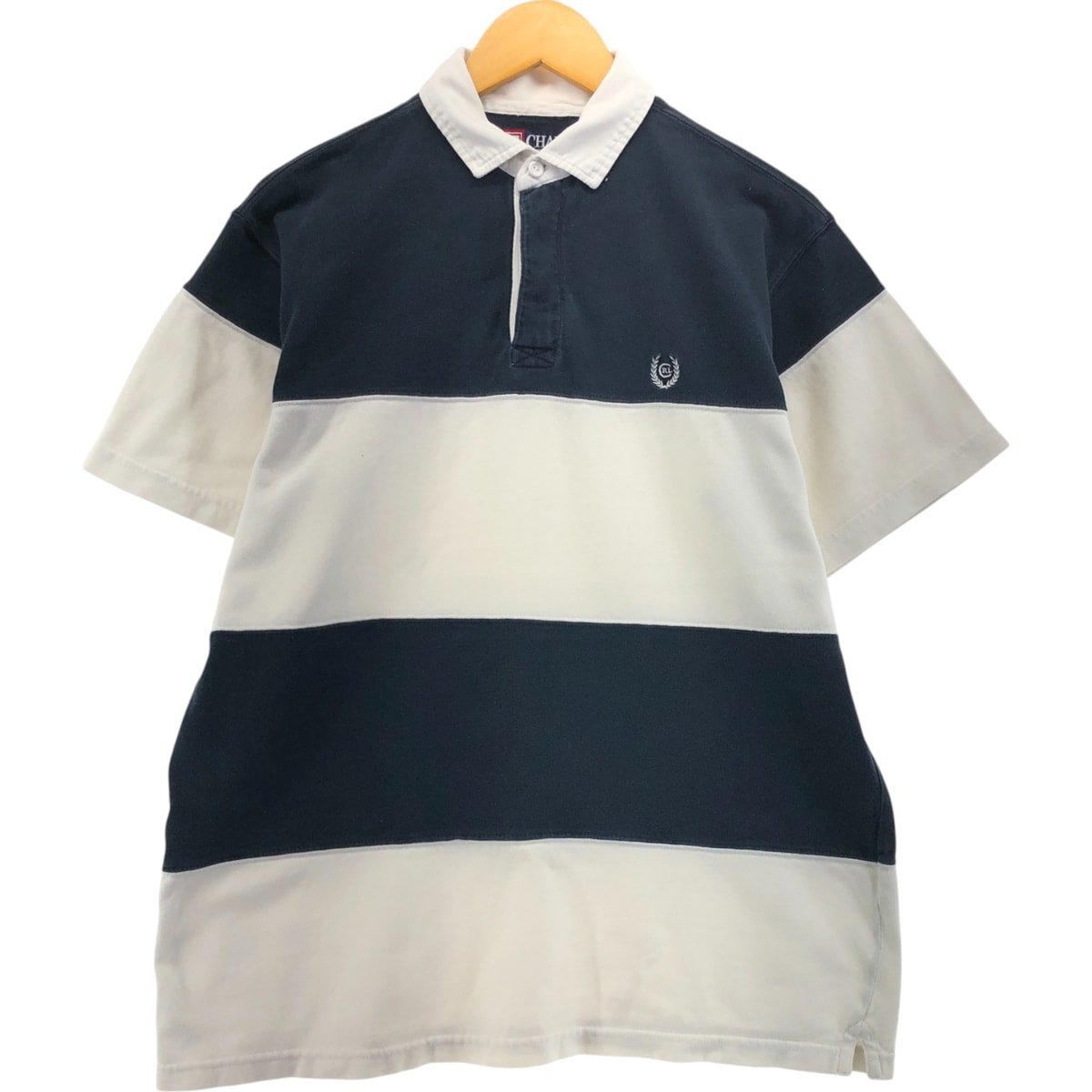 古着 90年代 ラルフローレン Ralph Lauren CHAPS チャップス 半袖 ボーダー ポロシャツ メンズM相当 ヴィンテージ/eaa544923