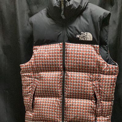 Supreme x The North Face Studded Nuptse Vest "Red"