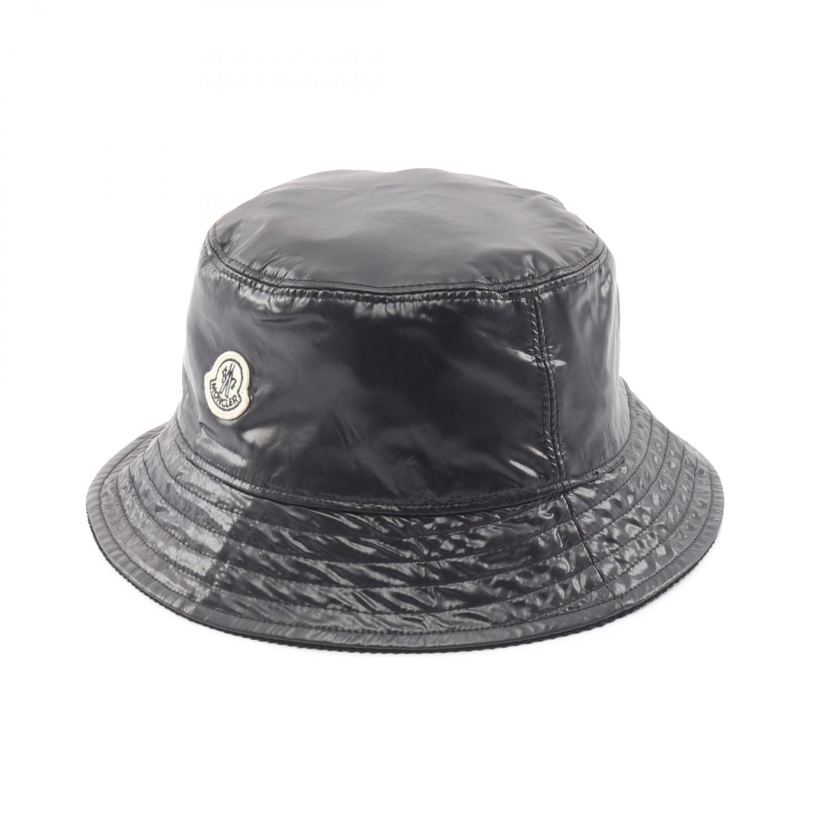 モンクレール MONCLER GENIUS 7 FRAGMENT HIROSHI FUJIWARA リバーシブル バケットハット 帽子 ナイロン コーデュロイ レディース ブラック系 3B00006 【中古】