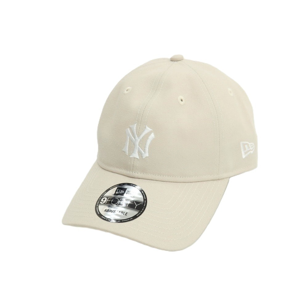 【中古】ニューエラ NEW ERA 9FORTY ベースボール キャップ 帽子 ベージュ【メンズ】