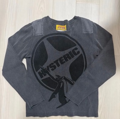 HYSTERIC GLAMOUR Leisure Woman Short Length Pullover "Black"