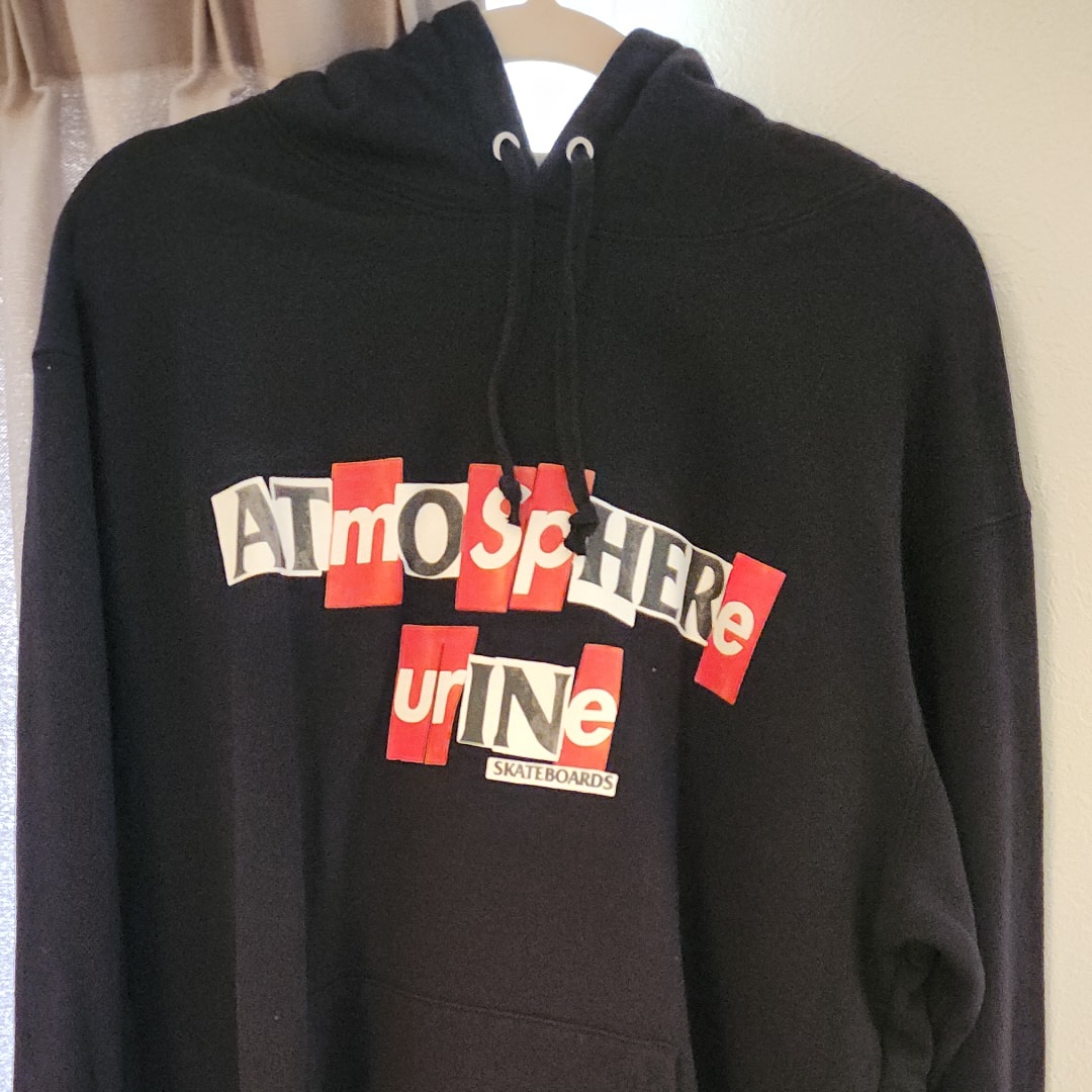 Supreme / Anti Hero Hooded Sweatshirt "Black"