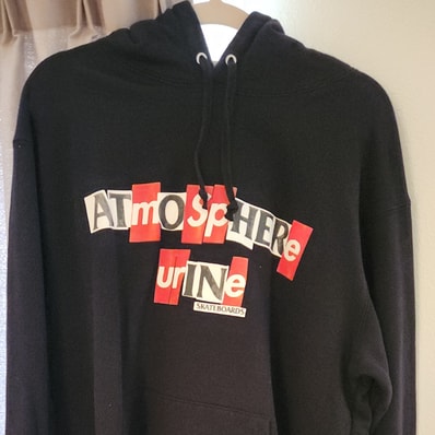 Supreme / Anti Hero Hooded Sweatshirt "Black"
