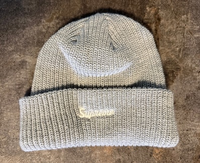 Supreme Loose Gauge Beanie "Light Grey"