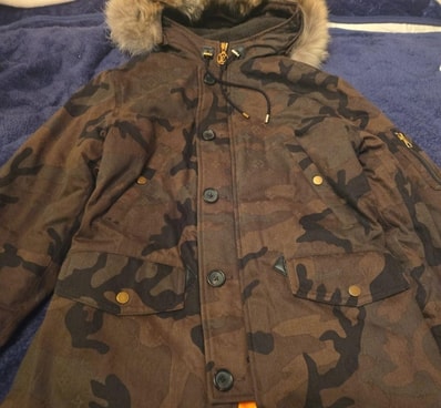 Supreme x Louis Vuitton Jacquard Denim N-3B Parka "Camo"
