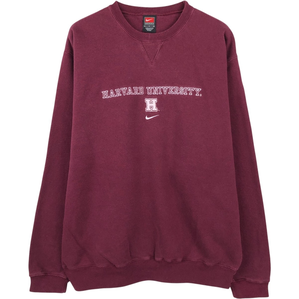 古着 ~00年代 ナイキ NIKE TEAM HARVARD ハーバード大学 センターロゴ カレッジスウェットシャツ トレーナー メンズL相当/eaa652387