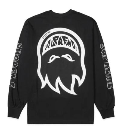 Supreme x Spitfire L/S Tee "Black"