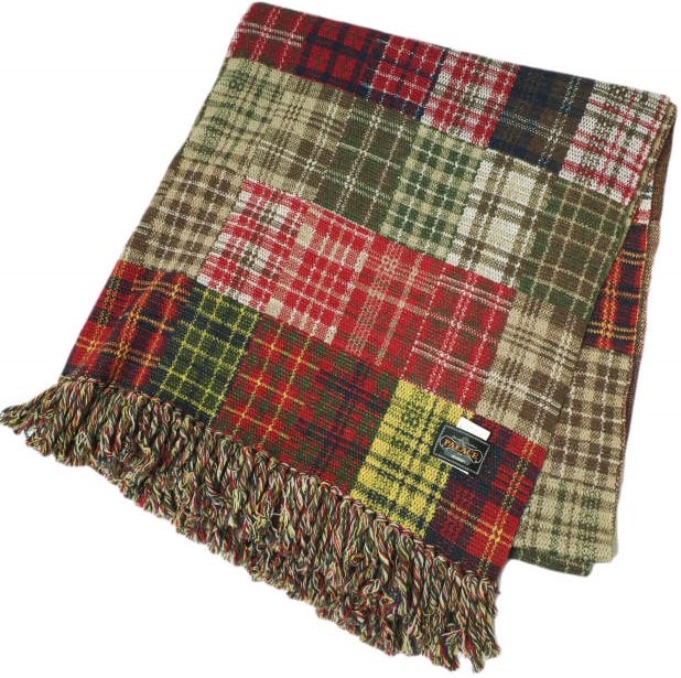 PALACE x BEAMS Plus Blanket "Red/Beige"