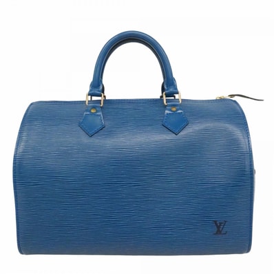 【6dd4413-k】ルイヴィトン ハンドバッグ エピ スピーディ30 M43005 トレドブルー【中古】レディース