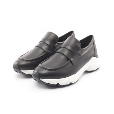 トッズ TOD'S ローファー スニーカー 靴 レザー レディース ブラック系 【中古】