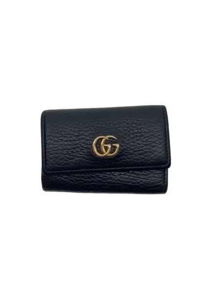 GUCCI GG Marmont Leather Key Case "Black"