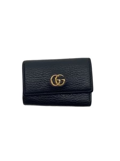 GUCCI GG Marmont Leather Key Case "Black"