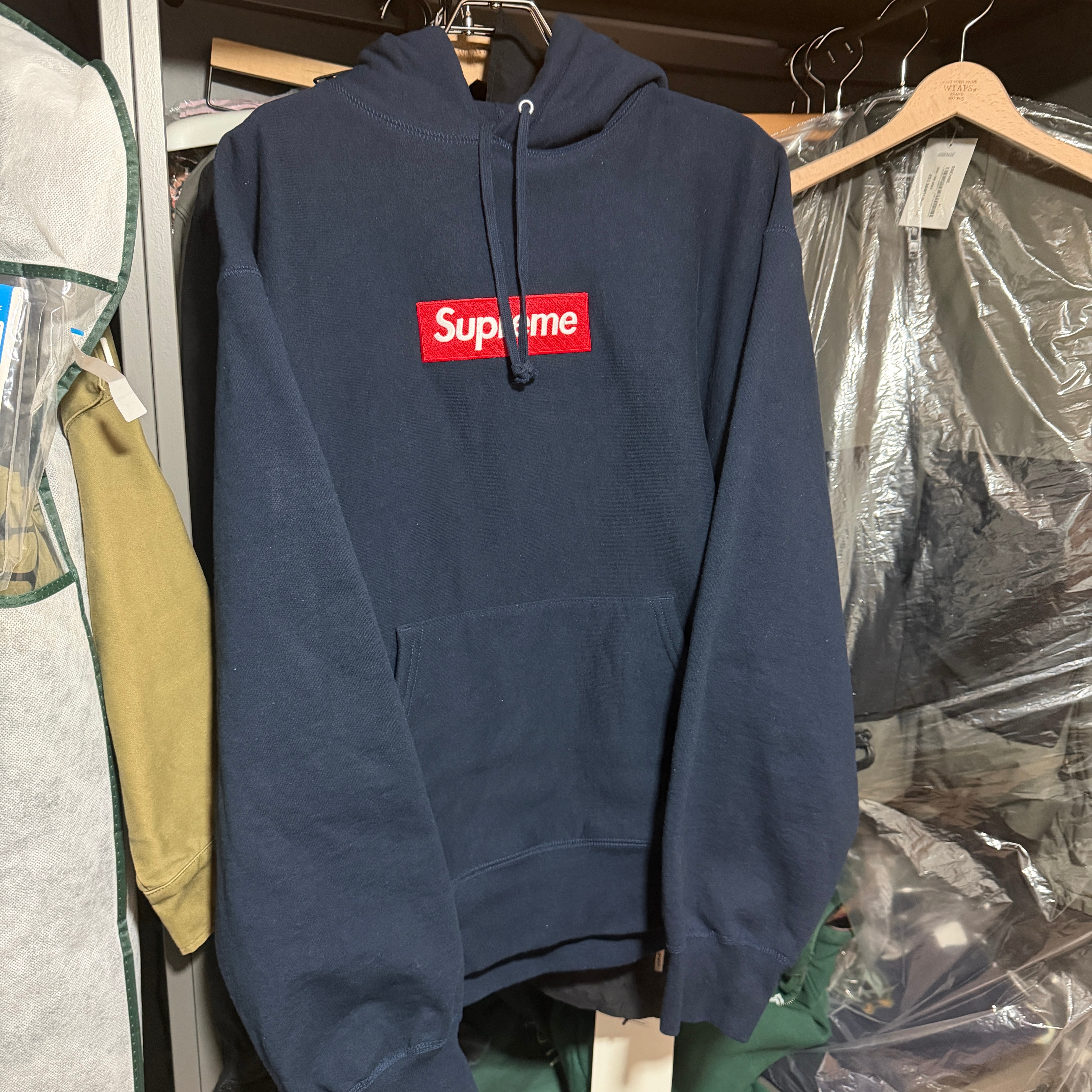 Supreme Box Logo Hooded Sweatshirt "Navy" (24FW)