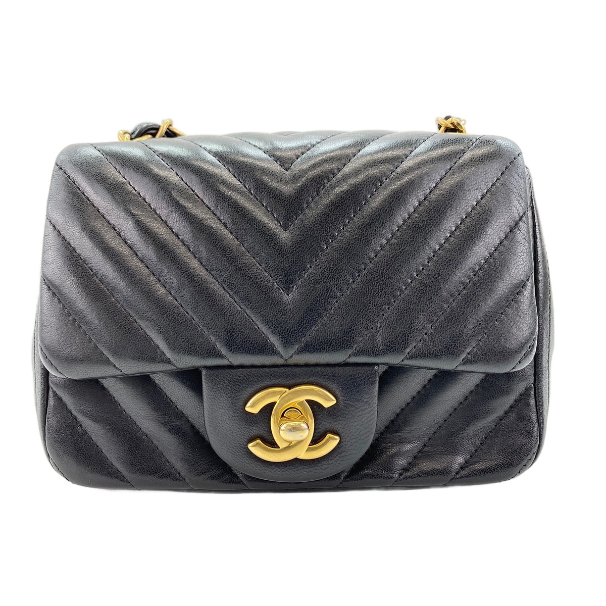 シャネル CHANEL ラムスキン ミニマトラッセ ショルダーバッグ【中古】