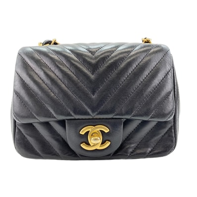 シャネル CHANEL ラムスキン ミニマトラッセ ショルダーバッグ【中古】
