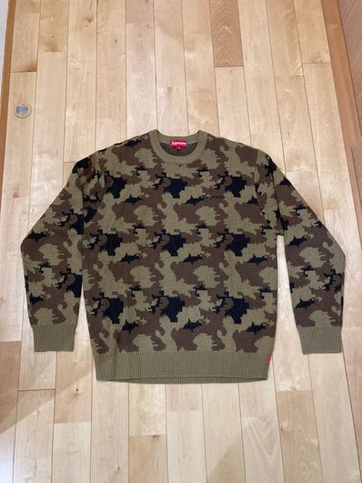 Supreme 16AW CAMO SWEATER