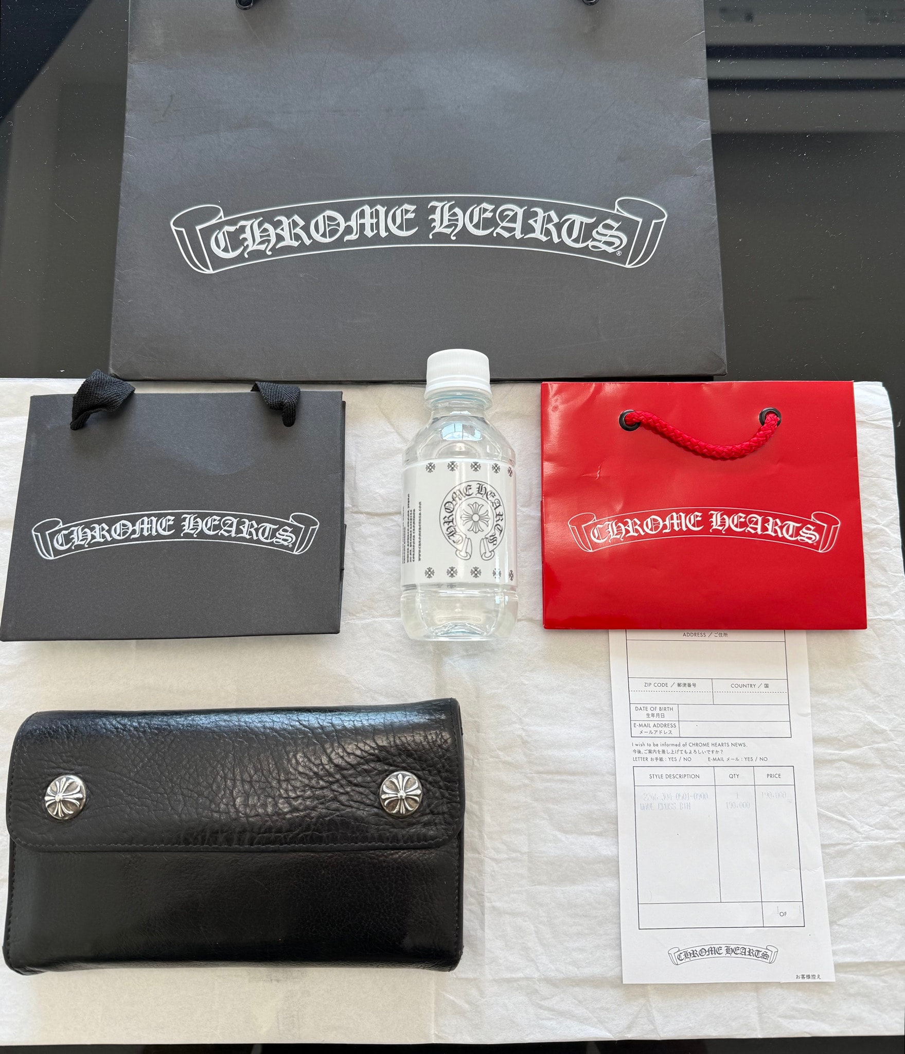 値下げ交渉可能 / 正規品!CHROME HEARTS クロムハーツ ウェーブ WAVE ウォレット 財布