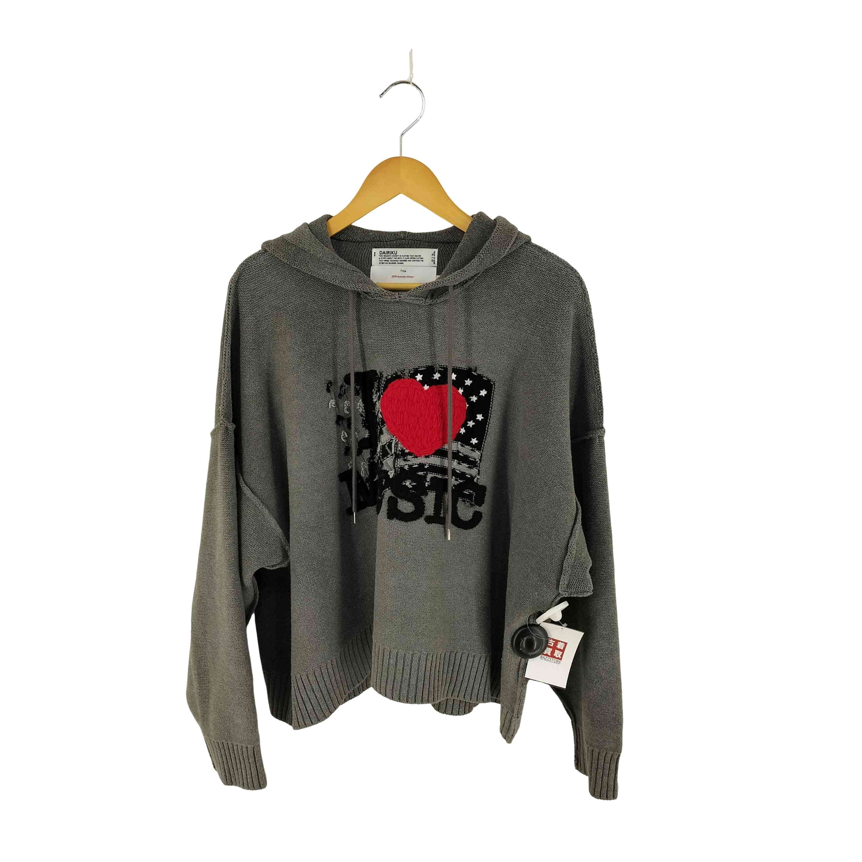 25SS I LOVE MUSIC Pullover Knit【1140836756166】