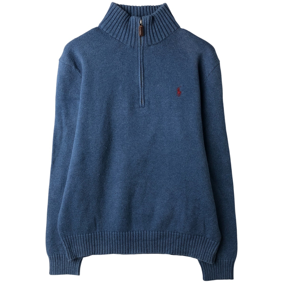 古着 ラルフローレン Ralph Lauren POLO by Ralph Lauren コットンニットハーフジップセーター メンズM相当/eaa380892