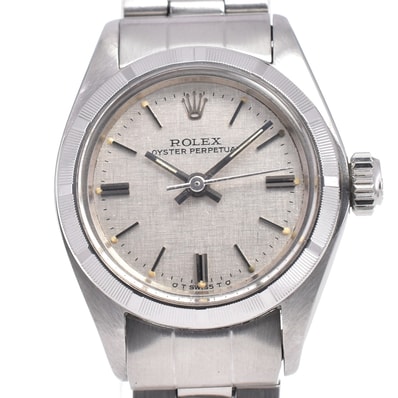 ロレックス ROLEX 6623 オイスターパーペチュアル Cal.2030 シルバー 自動巻き レディース 美品 腕時計 E#145861
