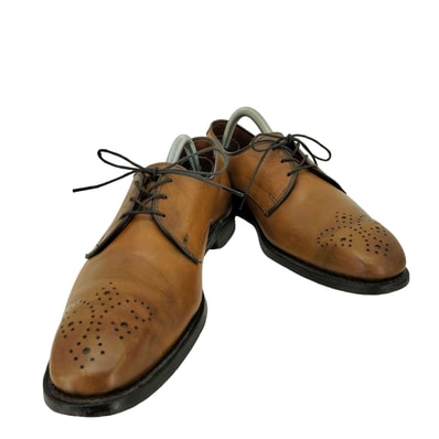 プレーントゥ メダリオン レザー シューズ【1141662862281】