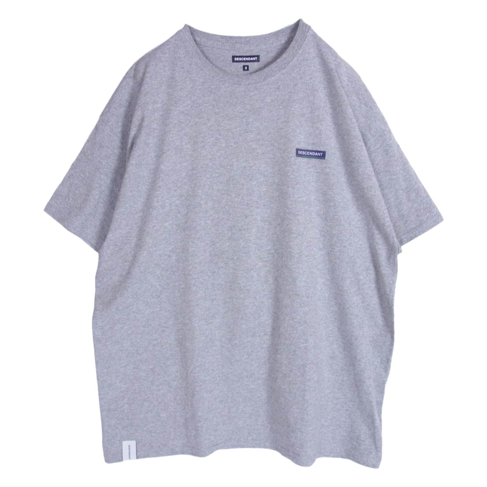 DESCENDANT ディセンダント Tシャツ 21SS HORIZON SS TEE バックプリント 半袖 Tシャツ グレー系 3【中古】