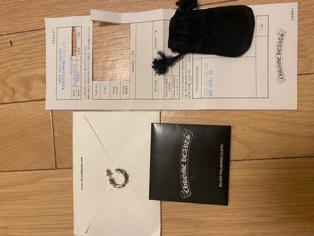 Chrome Hearts Hoop Scroll 1 Earrings "Silver"