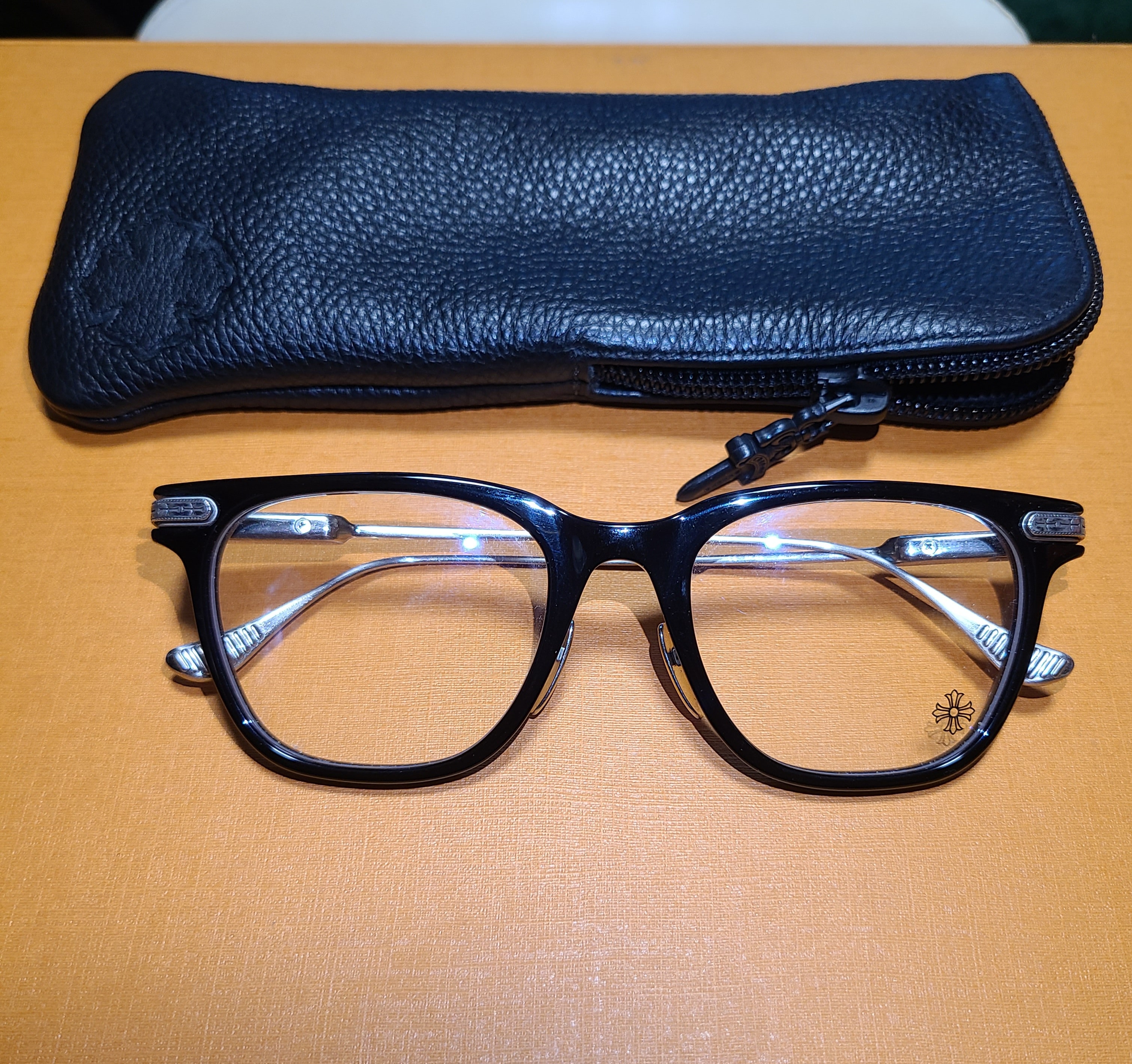 Chrome Hearts SLAG Plated Eyewear 51-20-145 "Black/Silver"