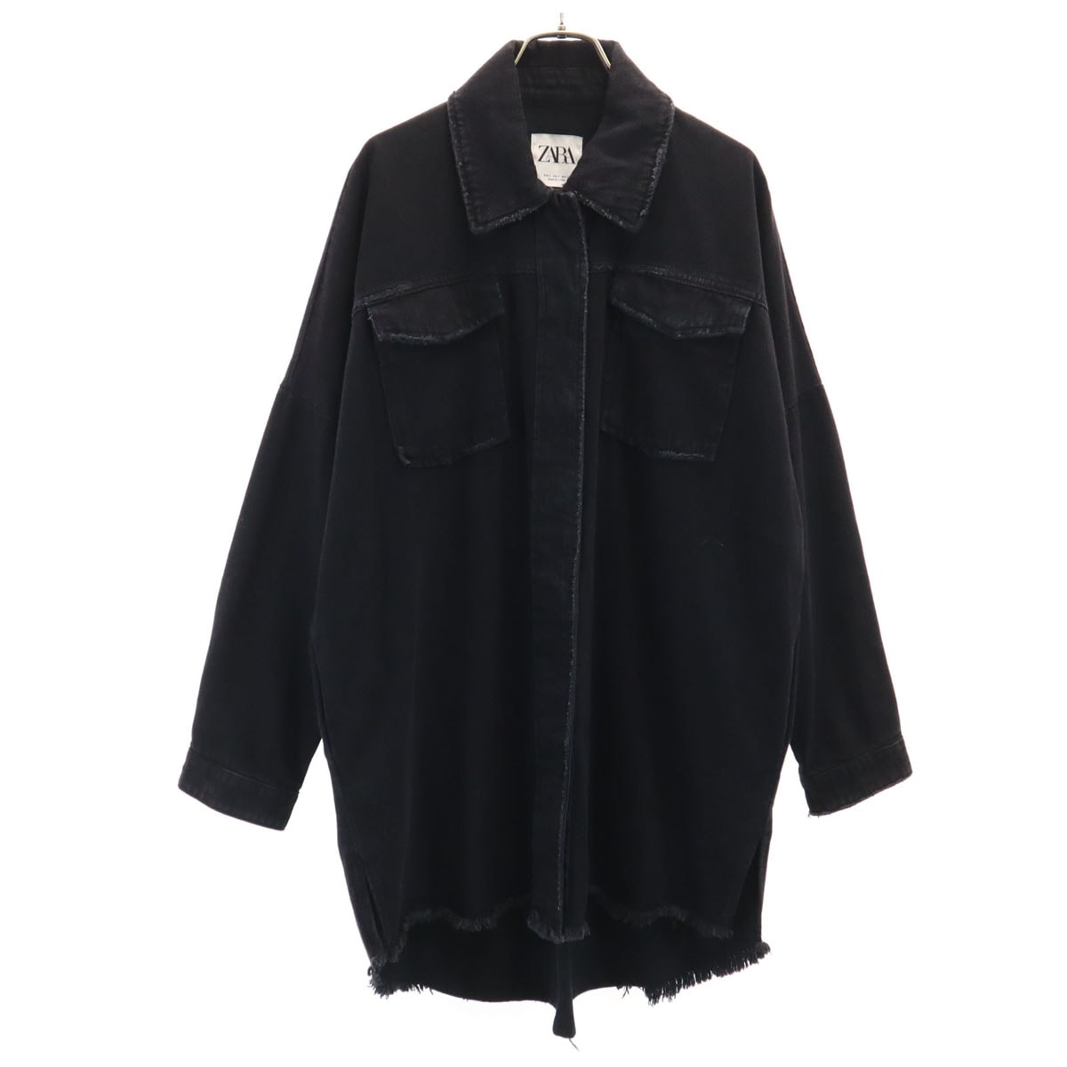 ZARA ザラ 長袖 デニムシャツ S ブラック