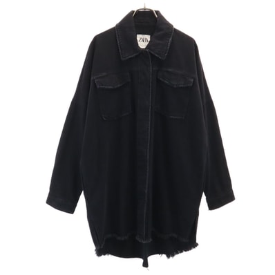 ZARA ザラ 長袖 デニムシャツ S ブラック