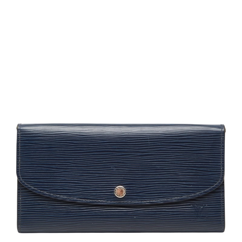 ルイ ヴィトン エピ ポルトフォイユ エミリー 長財布 M60854 アンディゴブルー レザー レディース LOUIS VUITTON 【中古】