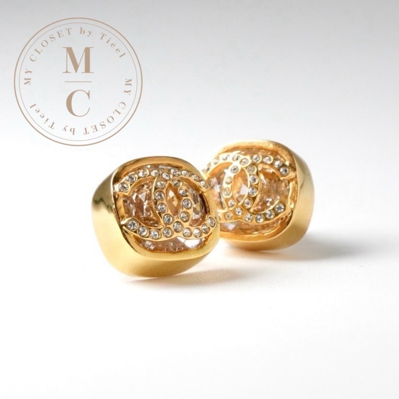 シャネル CHANEL ピアス イヤリング ゴールド ココマーク スクエア